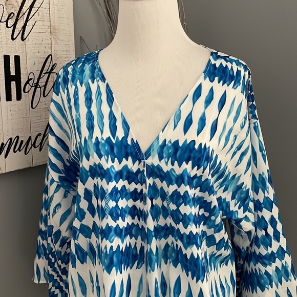 Flowy tie front boho top - Picture 2 of 6